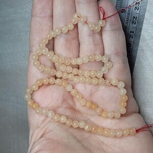 4mm Peachy Agate 15-inch Strand #6